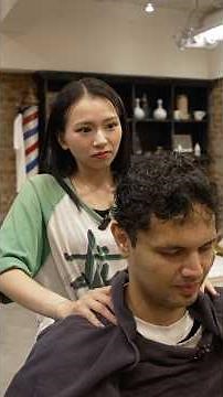 💈(ASMR) Full Transformation Haircut Experience by Japanese Female Barber in Tokyo