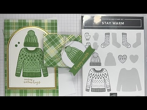 Stampin’ Up! Stay Warm Winter Card & Gift Box Tutorial #diy #giftbox #wintercard #papercrafting