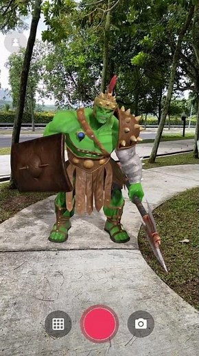 Planet Hulk: Immersive AR Experience! #augmentedreality #marvel