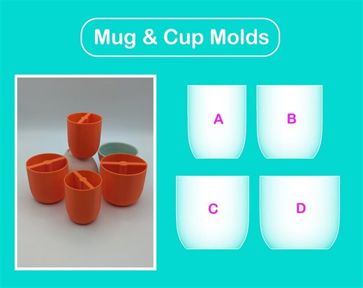 Pottery Mug and Cup Mold / Pottery Form / Modeling Tool / Base Guide / Pop Shape Tools - Etsy