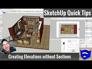 Creating SketchUp Elevations for Layout without Section Cuts - SketchUp Quick Tips