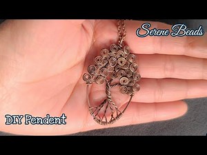 Wire wrapped tree tutorial | Wire wrapped tree of life | Spiral wire jewelry