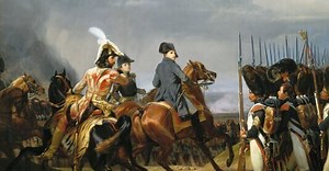 Napoléon Ier passe en revue la garde de Horace Vernet - Reproduction tableau