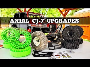 Axial Cj-7 upgrades doors tires silicone incerts