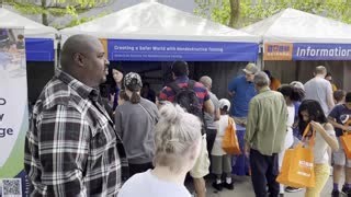 The ASNT team alongside Brent Moulton and Stetson Watkins is having a great time explaining nondestructive testing to COSI Science Festival attendees! 🎉 #asnt #ndt #nondestructivetesting | The American Society for Nondestructive Testing