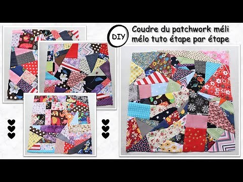 Patchwork facile découpe et coudre comment réaliser des coupons de tissu tutoriel Anna couture