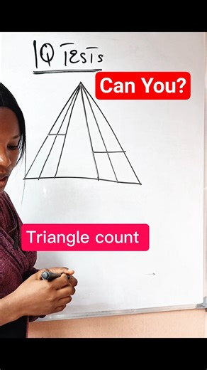 Math Puzzles, triangle count. #maths #mathshorts #mathpuzzle #iqtest