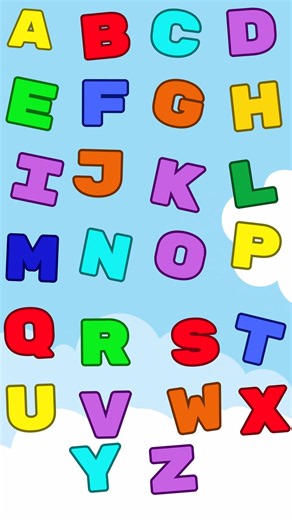 Colorful ABC Song Shorts | A–Z Alphabet Characters | ABC Song #abcsong #abc #kids #education #shorts