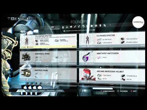 Warframe - Guide for Building Basic Warframes in the Free-to-Play Game