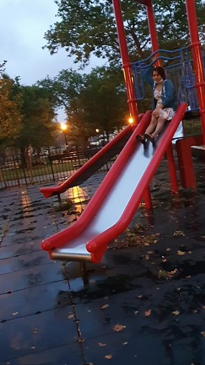 She said slideeee! 😂 #slides #sliding #fails #failarmy #funnyfAils #slide #playgroundgames #fyp #ShowUsYourDrawers