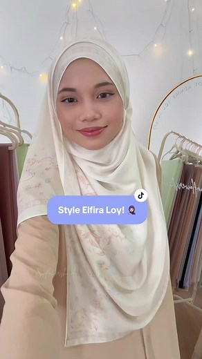 Tutorial Shawl Elfira Loy dengan Printed Shawl