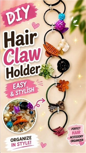 Claw clip Holder✨DIY#diy#shorts #craft #ytshorts