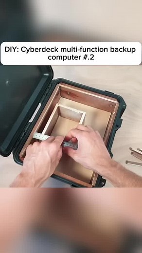 DIY: Cyberdeck multi-function backup computer #Cyberdeck #DIYComputer #BackupPC #TechDIY #MakerProject