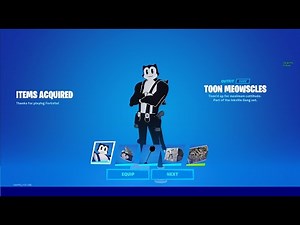 How To Get Toon Meowscles Bundle, Squash & Stretch Emote In Fortnite (Ten-Ton Toon-Bells & Drop in)
