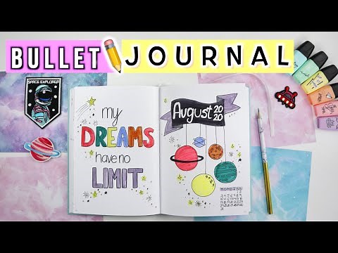 BULLET JOURNAL AUGUST FOR BEGINNERS 📒 Bujo August 2020 German - Cali Kessy