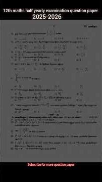 😎🤏🏻 12th maths half yearly exam question paper 2025 tamil medium#shorts #stkmaths#rammaths#alexmaths