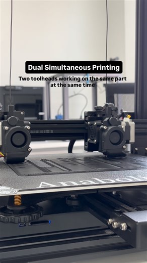 Anabolic Mechanics on Instagram: "True Simultaneous IDEX FDM 3D printing technology Key Characteristics: * Multiple active subsystems operating simultaneously * Shared task space, not duplicated work zones * Synchronized motion with controlled interaction This is AM technology. #TechReels #TechInnovation #EngineeringLife _________ #StartupTech #HardwareStartup #3DPrinting #AdditiveManufacturing #3DPrinter #ManufacturingTech #IndustrialDesign #EngineeringReels #KickstarterTech #DeepTech"