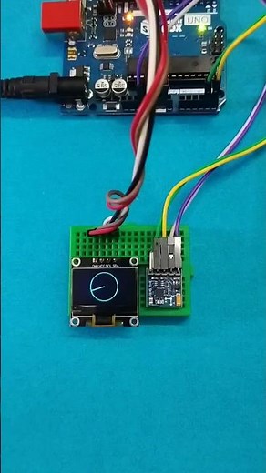 Arduino Compass Project with HMC5883L and SSD1306 Display #shorts