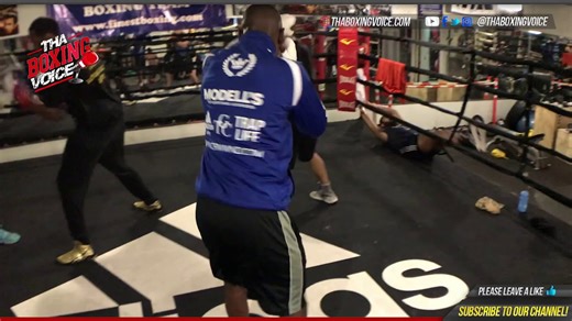 Chris Colbert aka Lil B-Hop shadow boxing truly looks like prime Bernard Hopkins