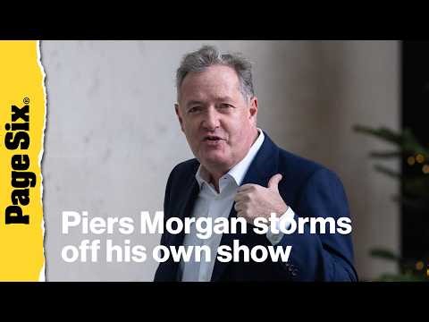 Piers Morgan storms off his own show after 'Manosphere' influencer's crude remark about his wife