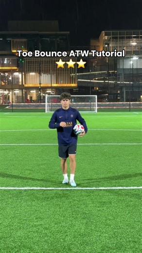 Toe Bounce ATW Tutorial 💫 #football #soccer #footy #tutorial #skills | Soccer Skill Tutorials