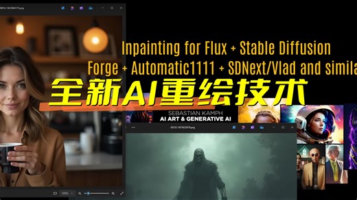 Flux模型全新的重绘功能详解，Stable Diffusion专业课程，仔细看会有收获，推荐大家到我在liblib平台上发布的工作流进行自主学习。_哔哩哔哩_bilibili