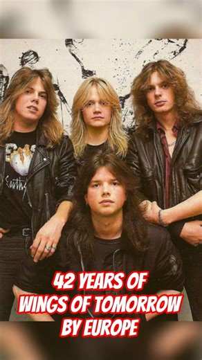 On February 24th, 1984, Europe released their second album, "Wings of Tomorrow". #europe #band #80s