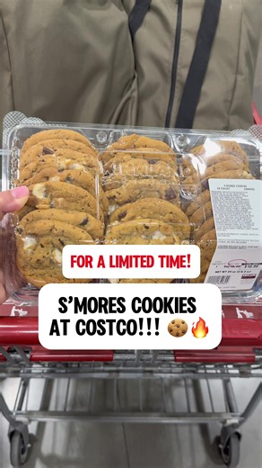 New cookies in the Costco bakery! S’mores lovers you gotta try these! #costco #costcofinds #dessert #foodies #snacks