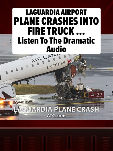 💔 LiveATC audio captured the moments leading up to the moments when a plane and a fire truck collided on the runway The full story at the link in bio. 🎥: ATC.com
