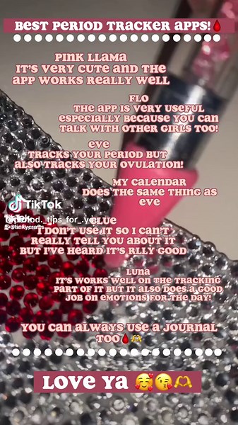 Good period tracker apps! #period #periodtrackers #apps #app #tracker #menstralcycle #normalizeperiods #slay #fyp #foryou #fypシ #foryoupage❤️❤️