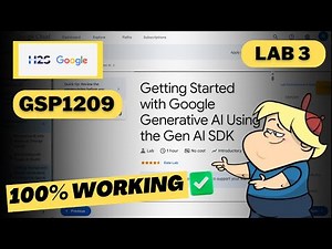 Getting Started with Google Generative AI Using the Gen AI SDK | Gen AI Exchange Program ‪@Google‬