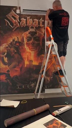 Huge thanks to metalXmural for decking out the Sabaton HQ with our “Legends” album artwork! 🔥🔥🔥