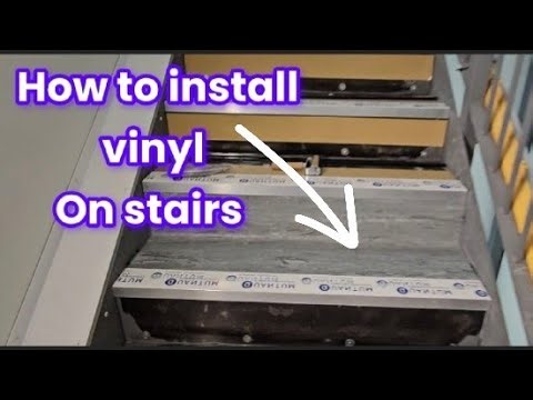 How To Install Vinyl Flooring on Stairs _ Treads & Risers with Nosings