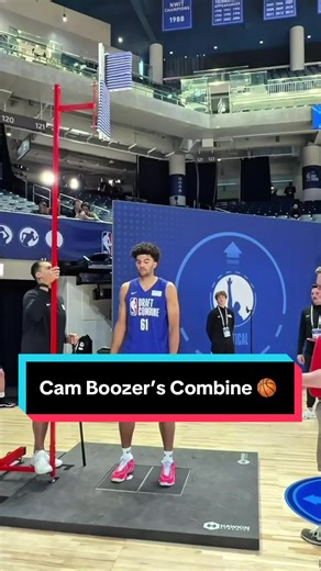 Cameron Boozer put his skills on display at the 2026 AWS NBA Draft Combine 🔥 #NBA #NBACombine #CameronBoozer #Basketball