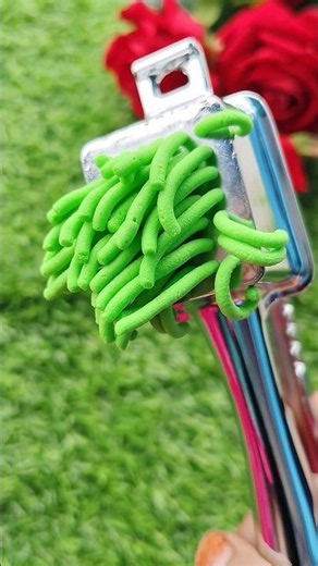 green clay smashing satisfy 🟩 #diy #craft #caly #shorts #trending #ytshorts #viral #garlic #green