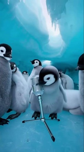 Baby Penguins Singing ASMR! The CUTEST Sounds From Antarctica 🐧 #shorts