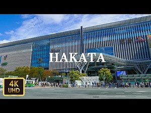 博多周辺を散歩 Walk around Hakata in Fukuoka Prefecture【4K】【October 2019】