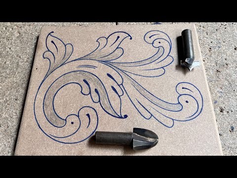 MDF Floral Design Using Hand Router | Beautiful Wood Carving Art | M Shahzad Furniture