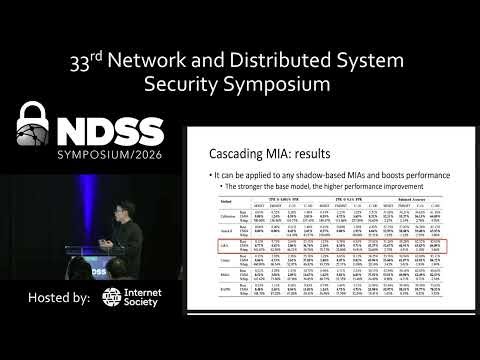 NDSS 2026 - Cascading and Proxy Membership Inference Attacks
