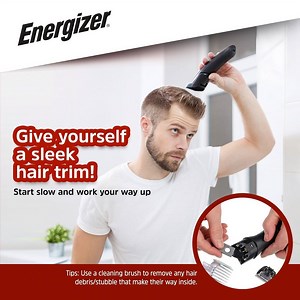 Tips for those who are attempting hair-cutting at home: Whether you're using a pair of scissors or an electric clippers, always start slow and work your way up! | Energizer Singapore | Facebook