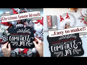 How to Make a Christmas Wreath and Sign