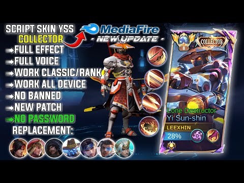 Update | Script Skin Yss Collector Lone Destructor No Password | Full Effect Voice | New Patch