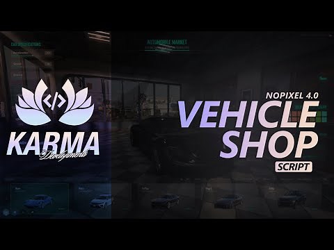 Fivem - Karma Developments Vehicle Shop System [QBCore/ESX]