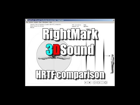 RightMark 3DSound Positioning Accuracy test: Hardware vs Software vs OpenAL Soft HRTF audio