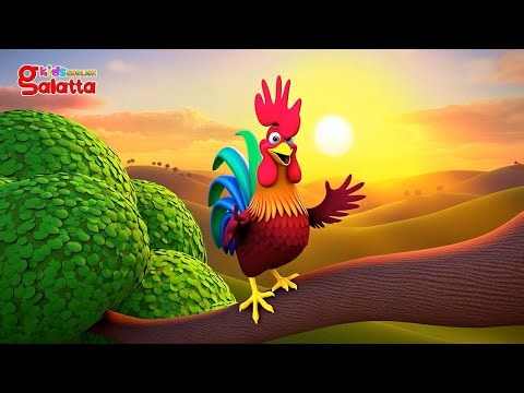 The Rooster Song - English Nursery Rhymes for Children | Galatta Kids