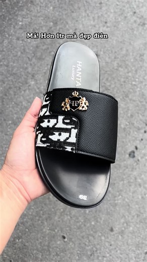 Dép quai ngang bản logo sư tử sang xịn ae ơi #fyp #viraltiktok #depnamdep #depdanam #depdanamcaocap