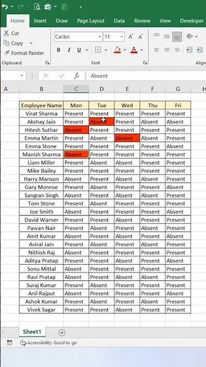 Conditional Formatting = Excel magic ⚡Highlight important data instantly 🤯