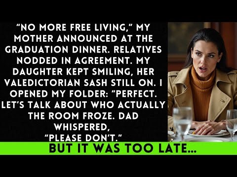 My Daughter Graduated With Honors. Mother's Response? 'Start Paying Rent Tomorrow.' The Family...