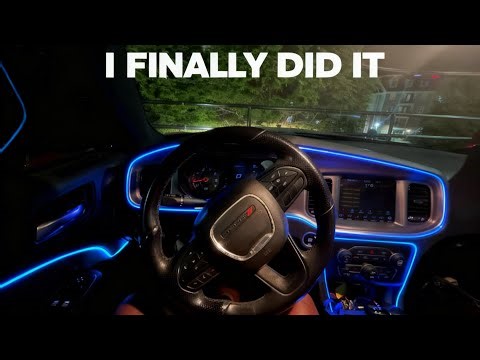 HOW TO INSTALL LED LIGHTS IN DODGE CHARGER!!!