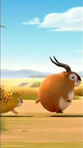 Fat Leopard vs Fat Antelope – Comedy Chase! #shorts